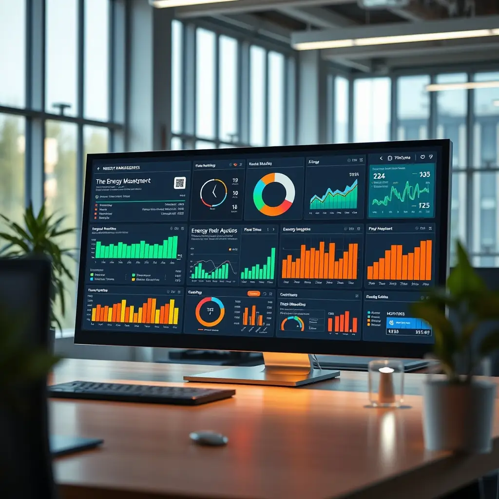 Modern energy management dashboard